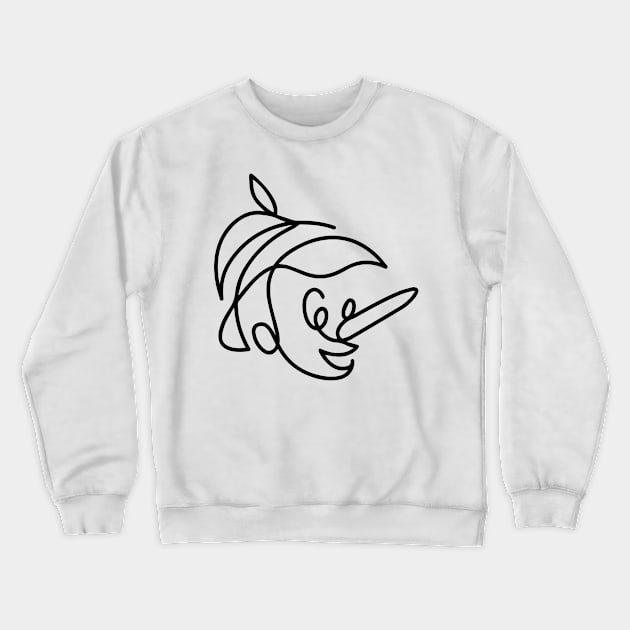 Pinochio Crewneck Sweatshirt by MokeyDesign